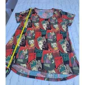 Blouse short Sleeve size ( XL) by LuLaRoe Lynnae Disney Villain